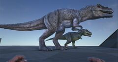 Относительный размер с Тираннозавром