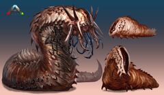 Concept art for the Deathworm