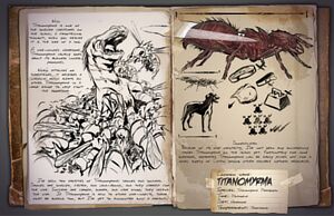 The original dossier for the Titanomyrma, note how it says it is an herbivore on the left.
