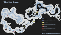 Vieux plan de la Grotte de Neige.