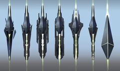 Obelisk Concept Art. The 4th concept appearing the closest to the ingame obelisk.