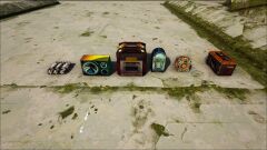 Boîtes à musique, de gauche à droite: Forest, Ice and Desert Titan, Wasteland, Ice x Desert, Sanctuary, Megalovania, Shadow Titan.