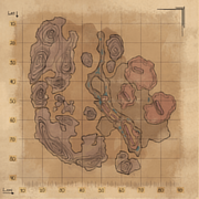 Empty Map with hand-drawn style grid.