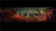 Banner in Twitch, riddled with 'red mist'. A Rex can be seen on the background.