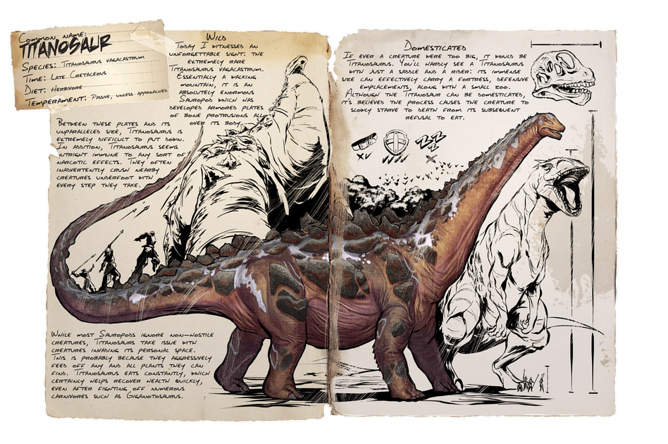 Del Norte Prematuro anunciar Titanosaur - ARK Official Community Wiki
