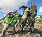 Parasaurs with the Stylish Saddle (left) and  Dino Glasses (right)