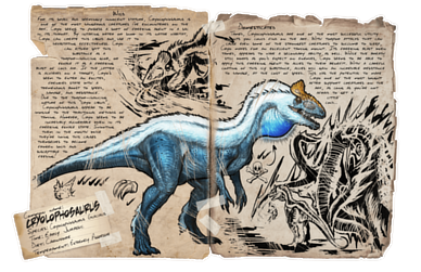 Mod ARK Additions Dossier Cryolophosaurus.png