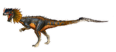 Render of a Dilophosaur