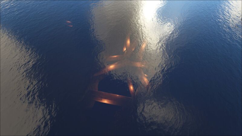 ファイル:Fjordur ザ・フォゴットン・ケイブズの海上の目印.jpg